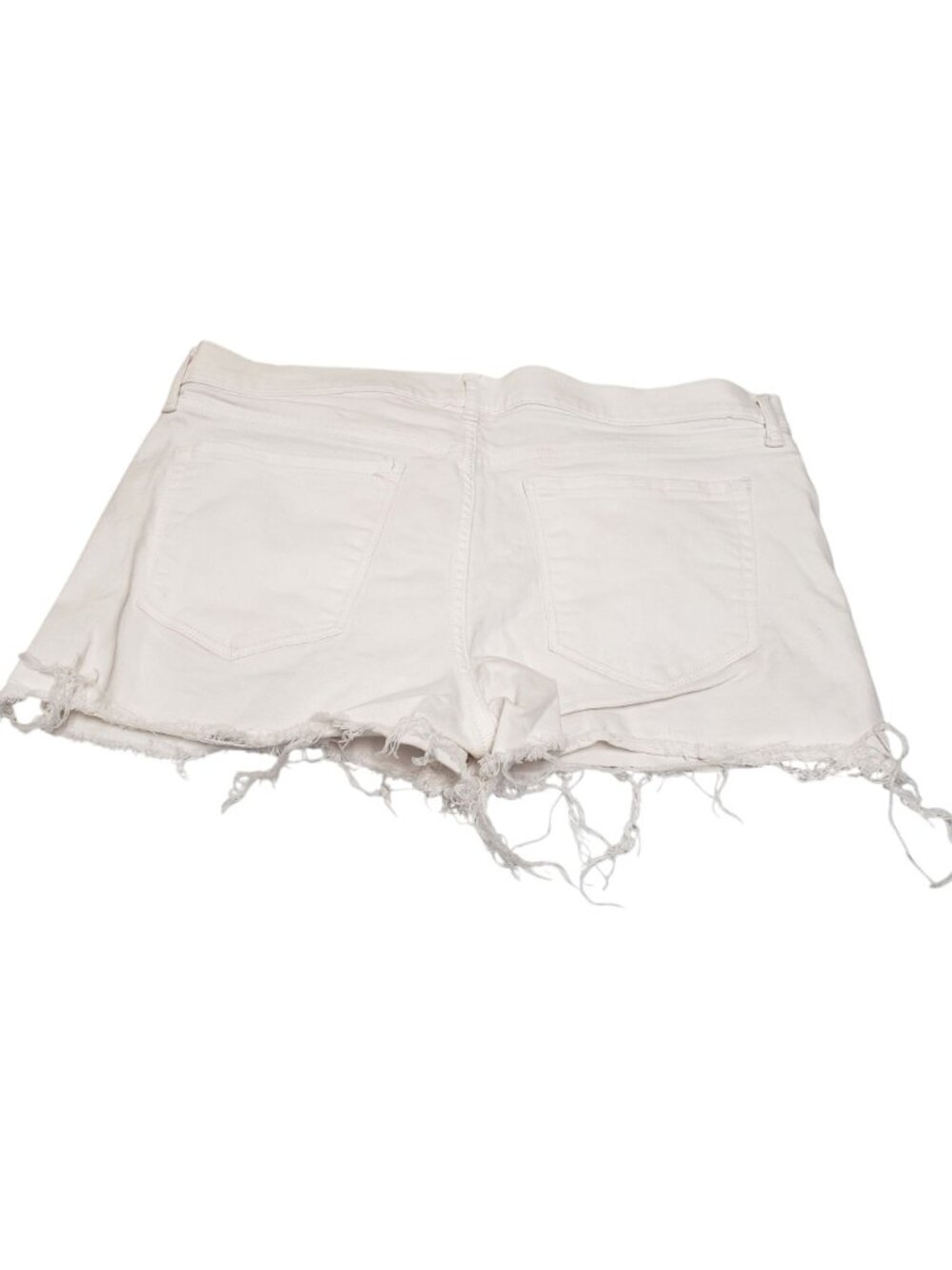 Old Navy Womens Boyfriend Shorts Button Fly 3" Inseam White Size 12 - Picture 2 of 9